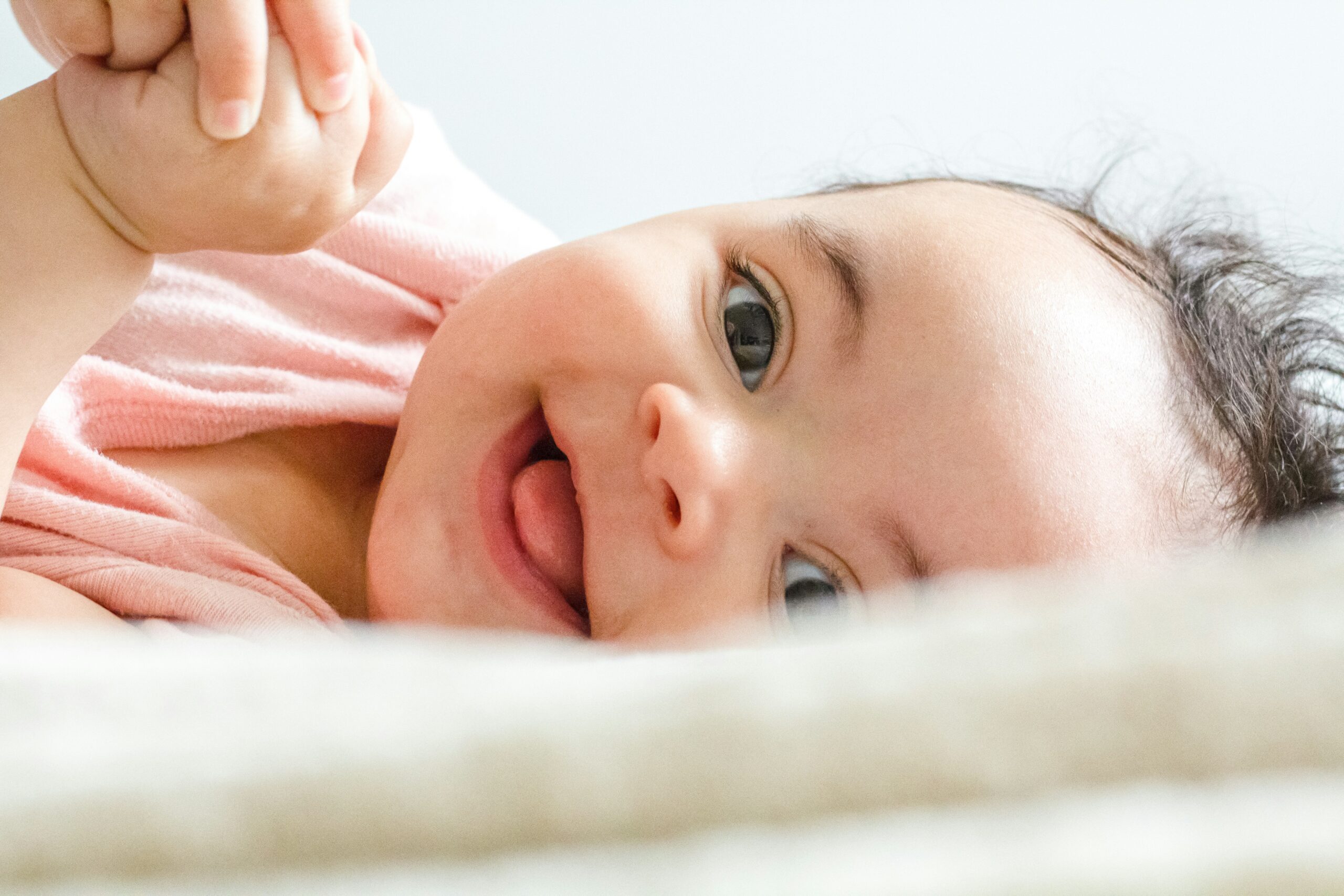 Smiling little baby.